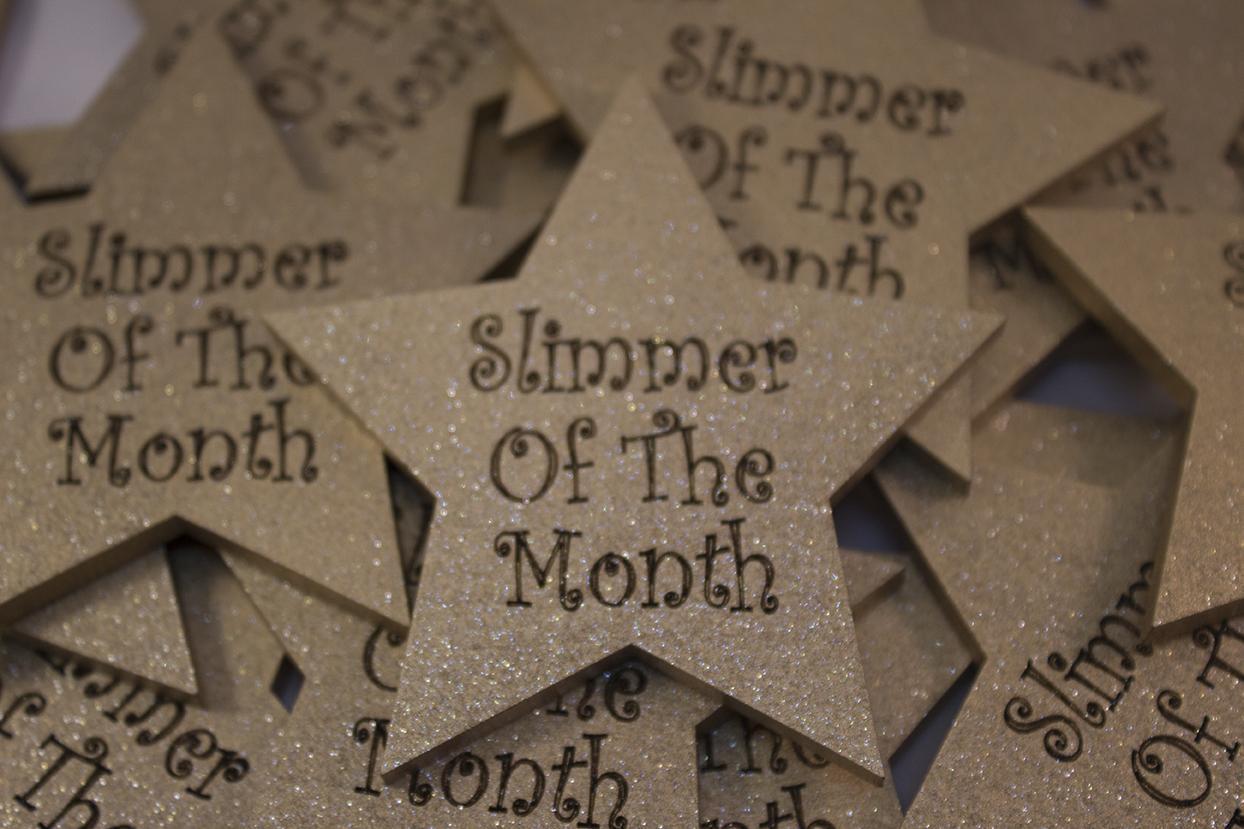 large star shape magnetic slimmer of the month