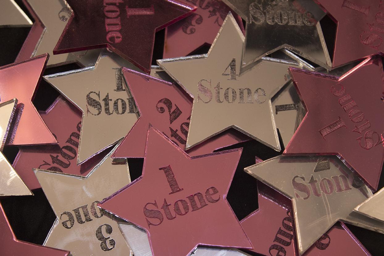 miror acrylics star shape stone losses